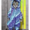 Tianooo The Cat | Pyjama Cat - Pacific Blue Edition | Fine Art Print