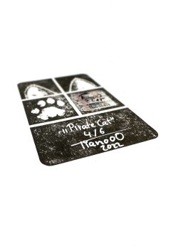 Alternative view of Tianooo The Cat | Pirate Cat - Original Stencil auf Fotokarton (28x40 cm)