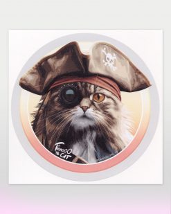 Tianooo The Cat | Captain Wayne Coon | Sticker