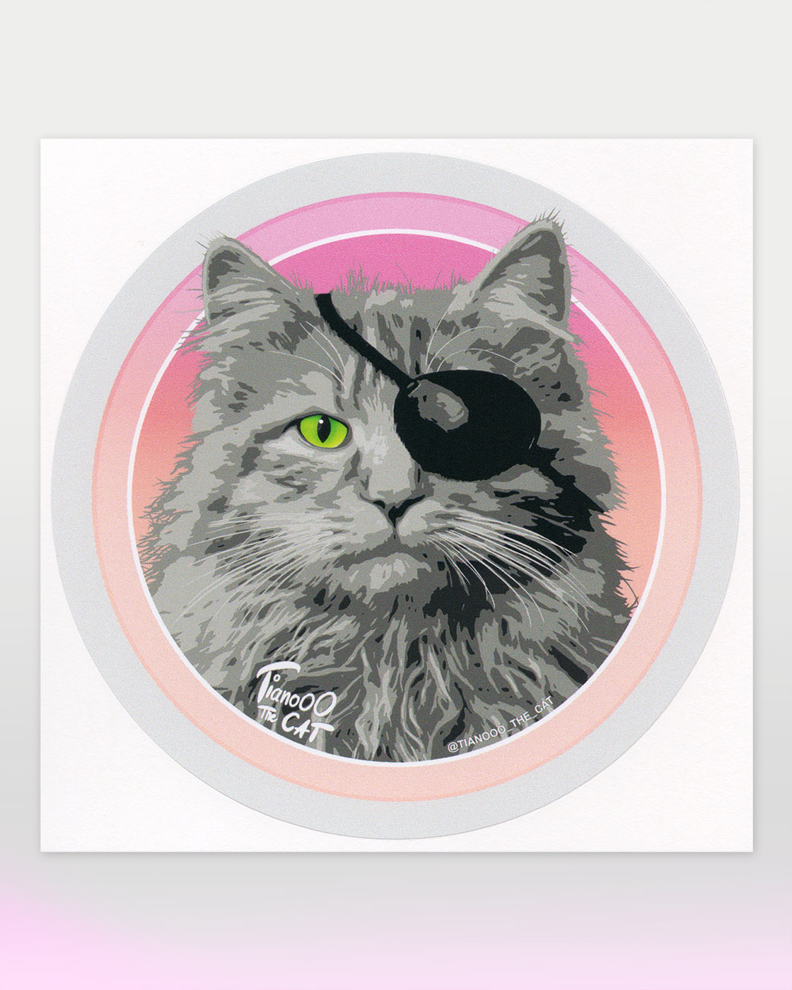 Tianooo The Cat | Pirate Cat | Sticker